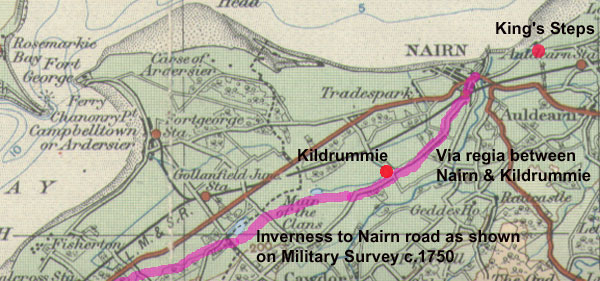 Nairn parish - based on 1923 quarter-inch OS map - with thanks