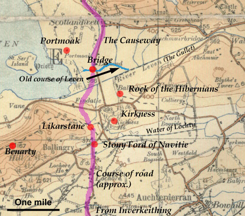 Map of Portmoak area