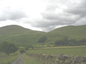 The more northerly track where ity leaves the main road