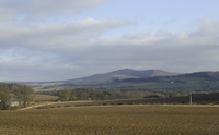 Ruberslaw, a prominent hill in the parish